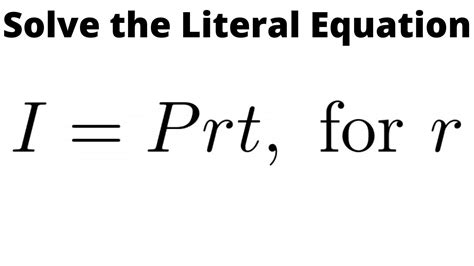 pr t r formula